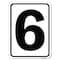 Signmission Sign with Number 6 Heavy-Gauge Aluminum Rust Proof Parking Sign A-1824-22893 - alternate 1